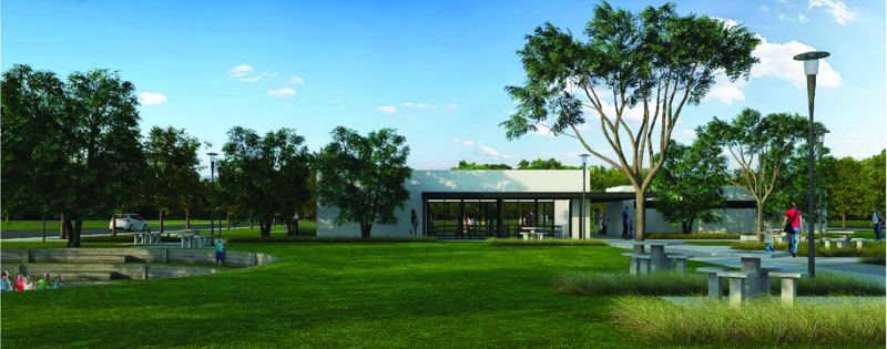 Render del SUM y los espacios comunes de Campo Rossi