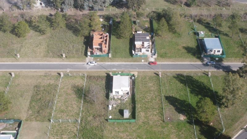 Vista aérea de Nueva Zelaya I con casas ya construidas