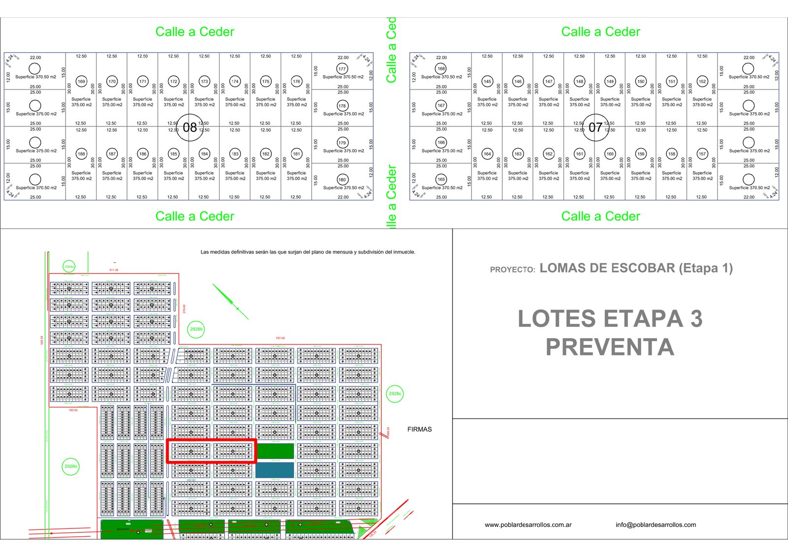 Plano de Lomas de Escobar